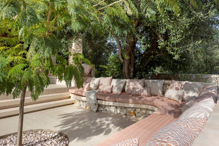Villa Ionis Luxus Ferienhaus Korfu Mieten Lounge