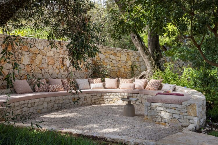 Villa Ionis Luxus Ferienhaus Korfu Mieten Lounge Area