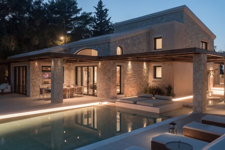 Villa Ionis Luxus Ferienhaus Korfu Mieten Nachts