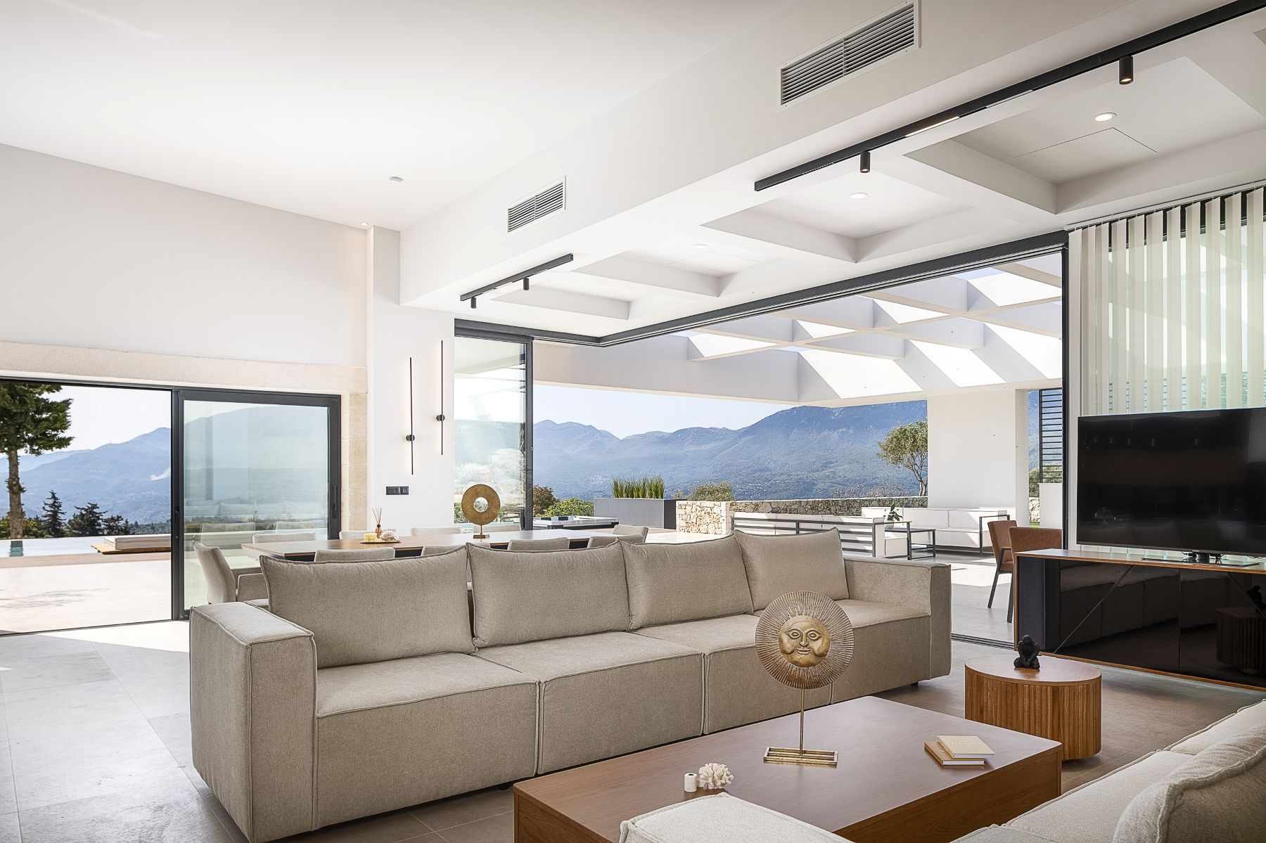 Villa Kaia Luxus Ferienhaus Kreta Mit Pool Mieten Couch