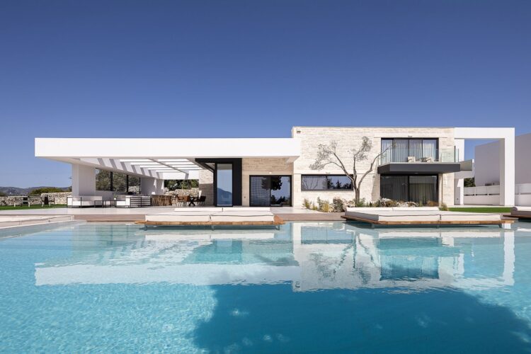 Villa Kaia Luxus Ferienhaus Kreta Mit Pool Mieten Poolbereich