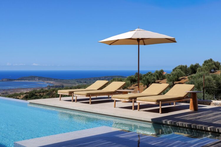 Villa Kalliste Luxus Ferienvilla Peloponnes Griechenland Mieten View