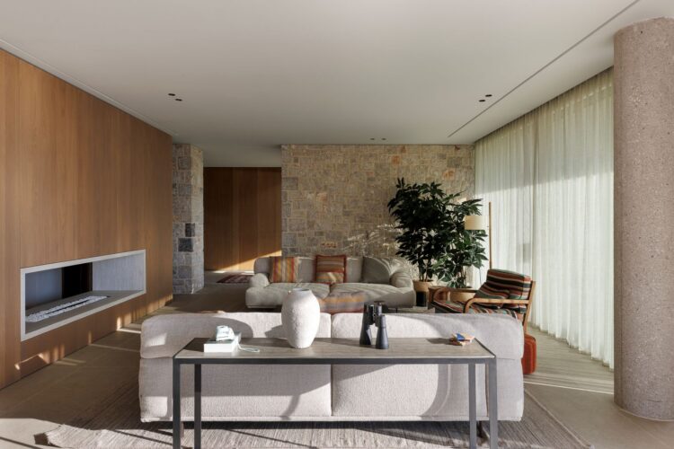 Villa Kalliste Luxus Ferienvilla Peloponnes Griechenland Mieten Wohnzimmer
