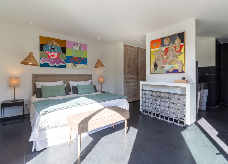 Villa La Boheme Luxus Ferienhaus Cote D Azur Mieten Schlafzimmer