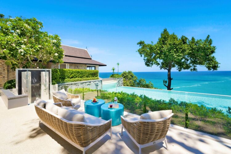 Villa La Prana Luxuriöses Ferienhaus Phuket Thailand Am Meer Mieten Lounge