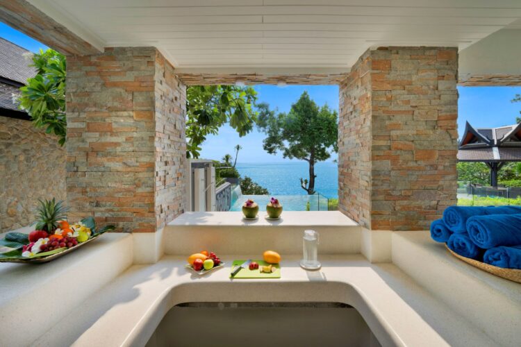 Villa La Prana Luxus Ferienvilla Phuket Thailand Am Meer Mieten Poolbar