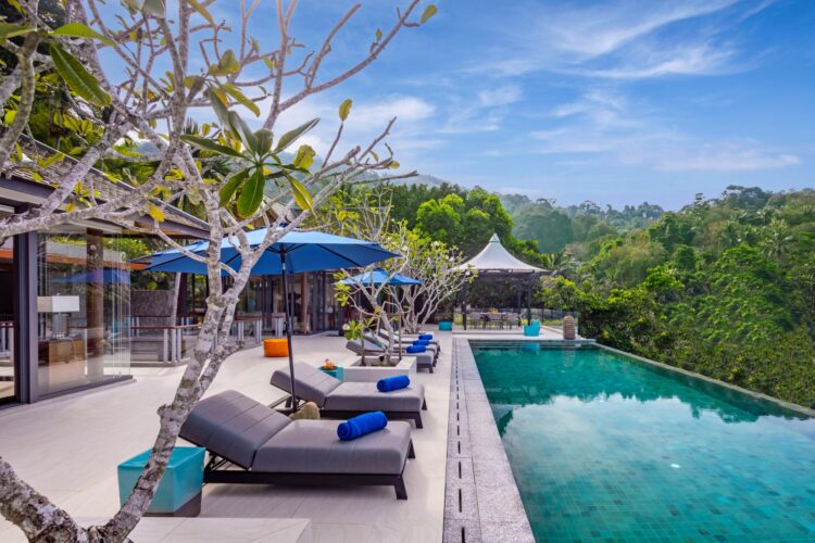 Villa La Thale Luxuriöses Ferienhaus Phuket Detail Pool