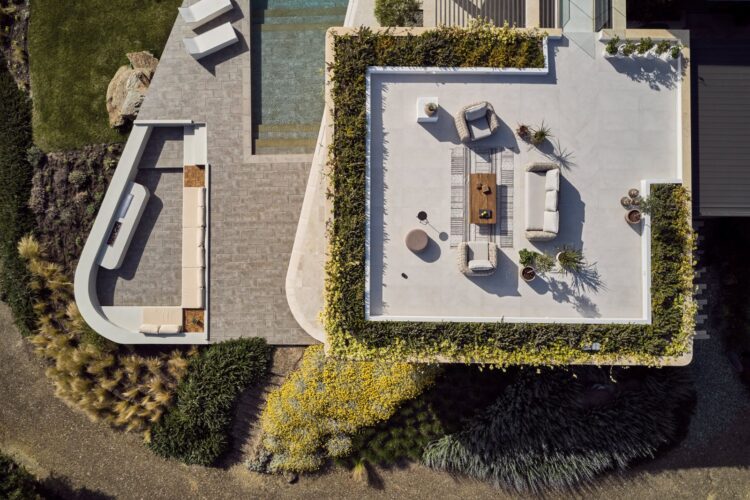 Villa Lagomadra Luxus Ferienvilla Chalikidiki Mieten Dachterrasse