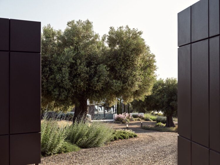 Villa Lagomadra Luxus Ferienvilla Chalikidiki Mieten Eingang