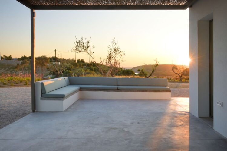 Villa Lambes Beach Luxus Ferienhaus Peloponnes Mieten Lounge