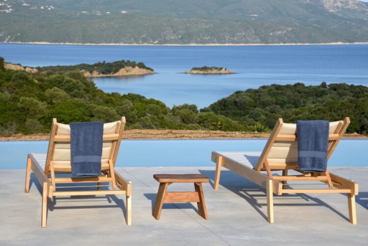 Villa Lambes Beach Luxus Ferienhaus Peloponnes Mieten Meerblick