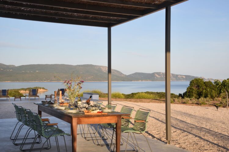Villa Lambes Beach Luxus Ferienhaus Peloponnes Mieten Sunset