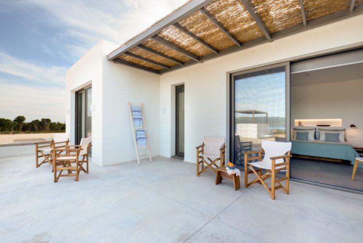Villa Lambes Beach Luxus Ferienhaus Peloponnes Mieten Terrace