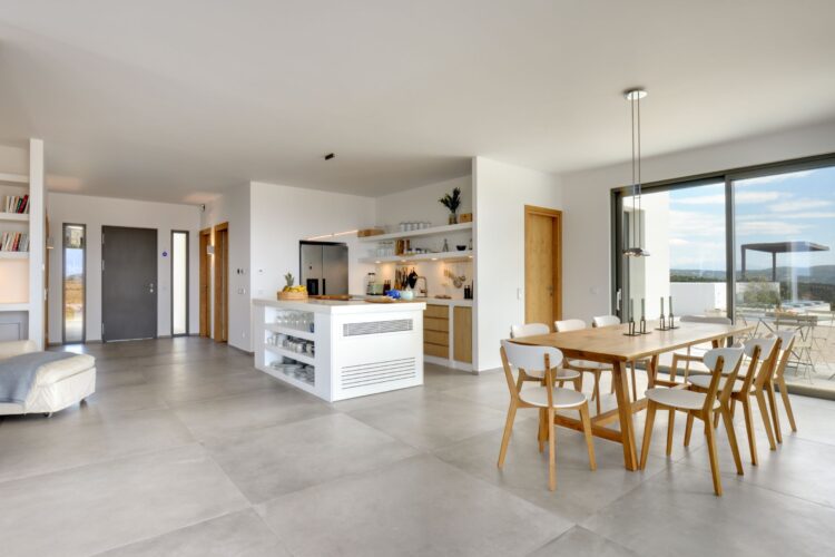 Villa Lambes Beach Luxus Ferienhaus Peloponnes Mieten Wohnbereich