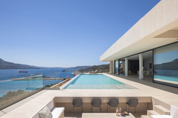 Villa Layla Luxus Ferienhaus Kreta Mit Pool Mieten Außenküche