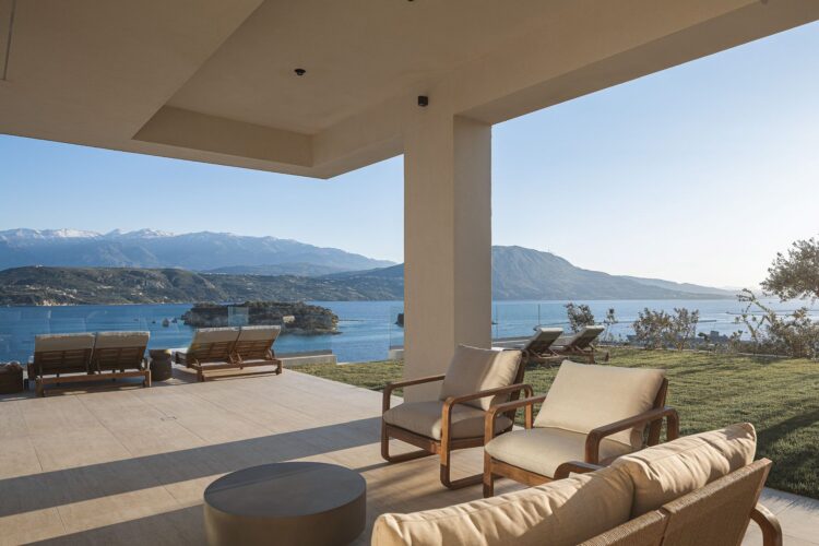Villa Layla Luxus Ferienhaus Kreta Mit Pool Mieten Lounge Area
