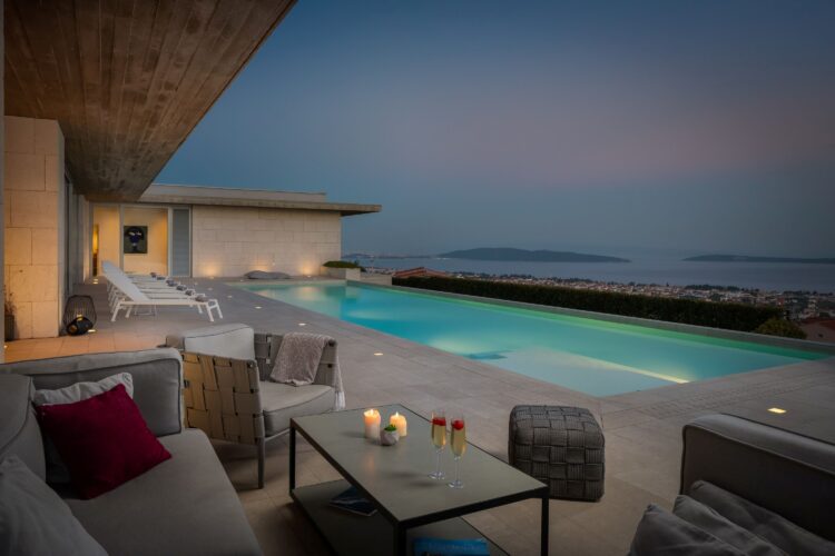 Villa Liliana Luxus Ferienhaus Dalmatien Kroatien Mieten Lounge