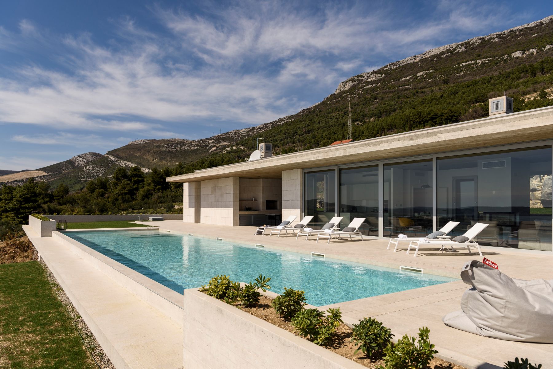 Villa Liliana Luxus Ferienhaus Dalmatien Kroatien Mieten Poolbereich
