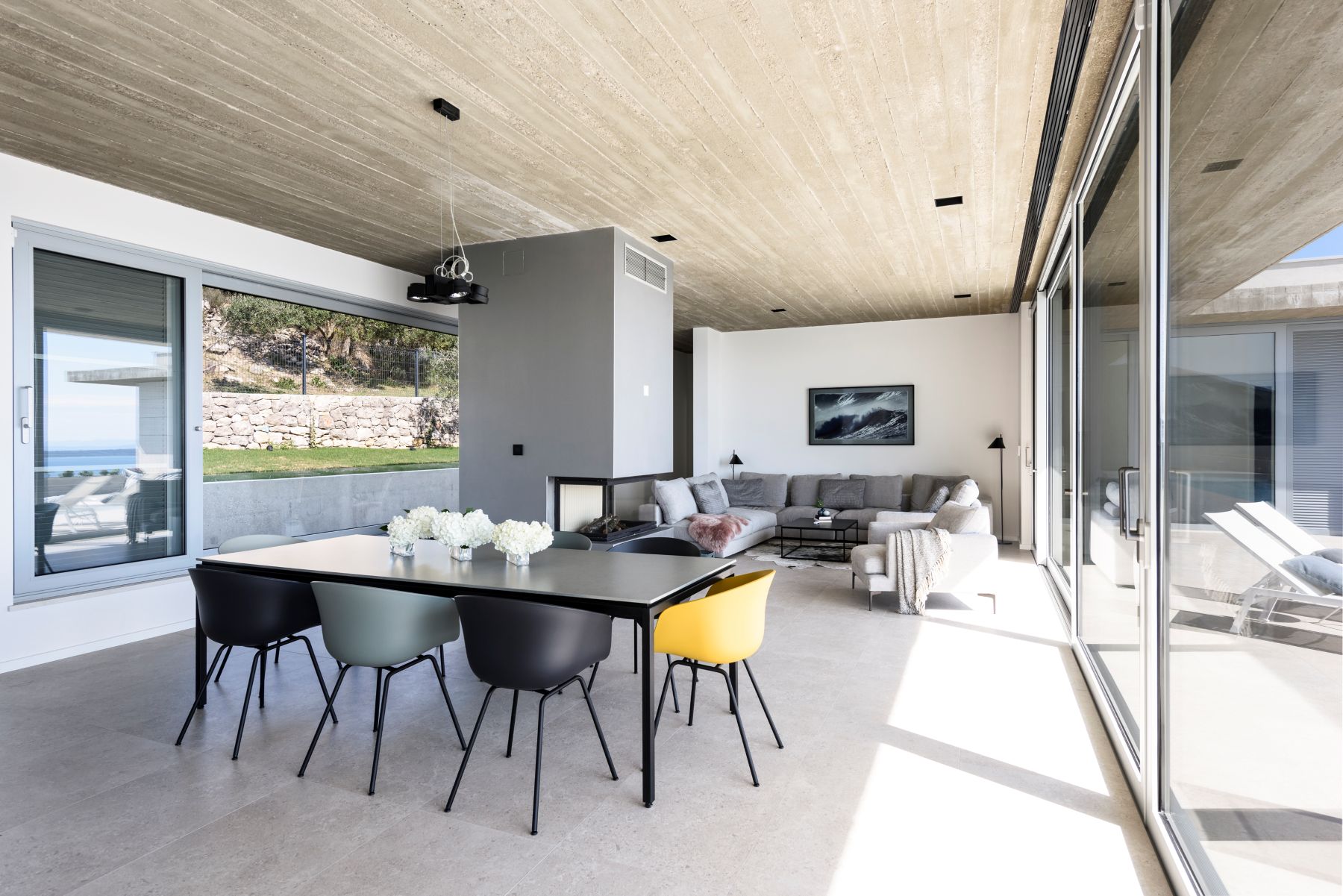 Villa Liliana Luxus Ferienhaus Dalmatien Kroatien Mieten Wohnbereich