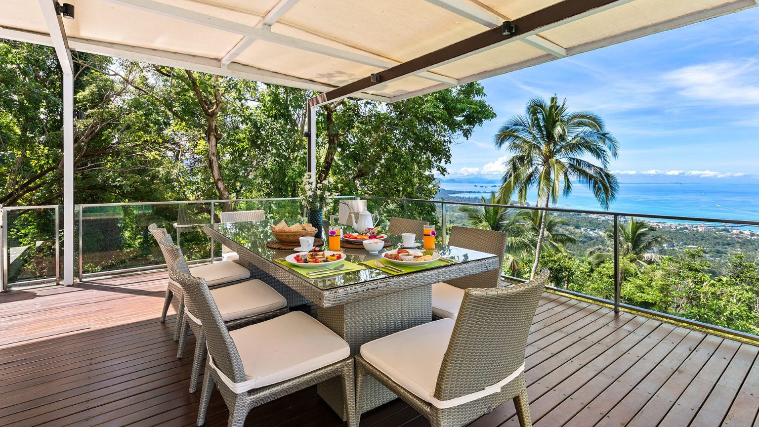 Villa Lime Zest Luxus Ferienhaus Koh Samui Mieten Frühstück