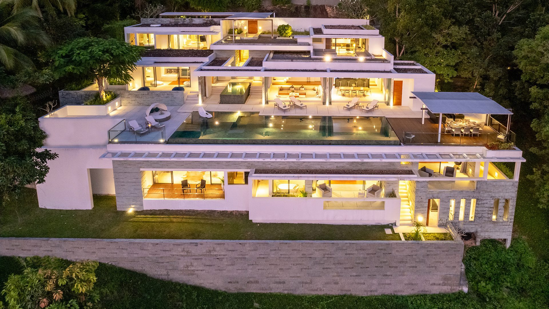 Villa Lime Zest Luxus Villa Koh Samui Mieten Außenansicht