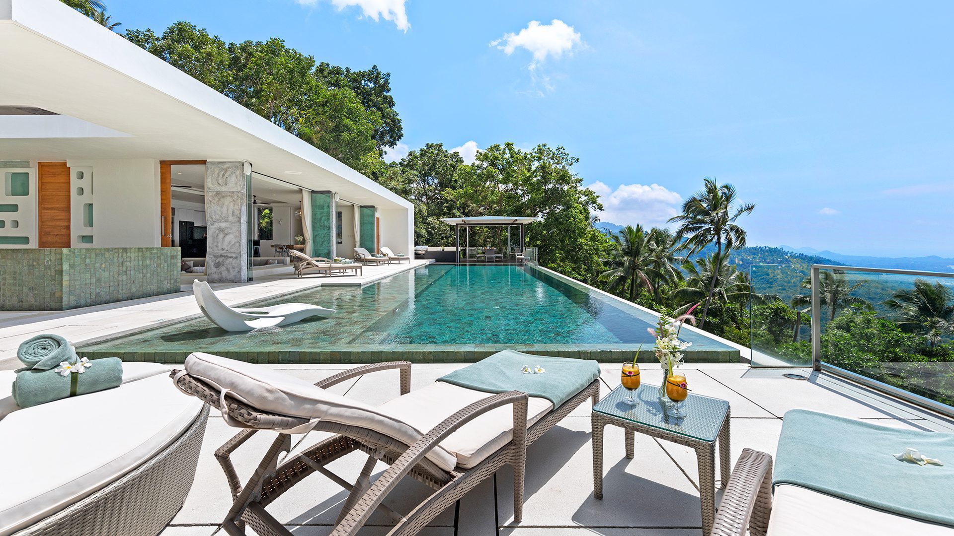 Villa Lime Zest Luxus Villa Koh Samui Mieten Poolterrasse