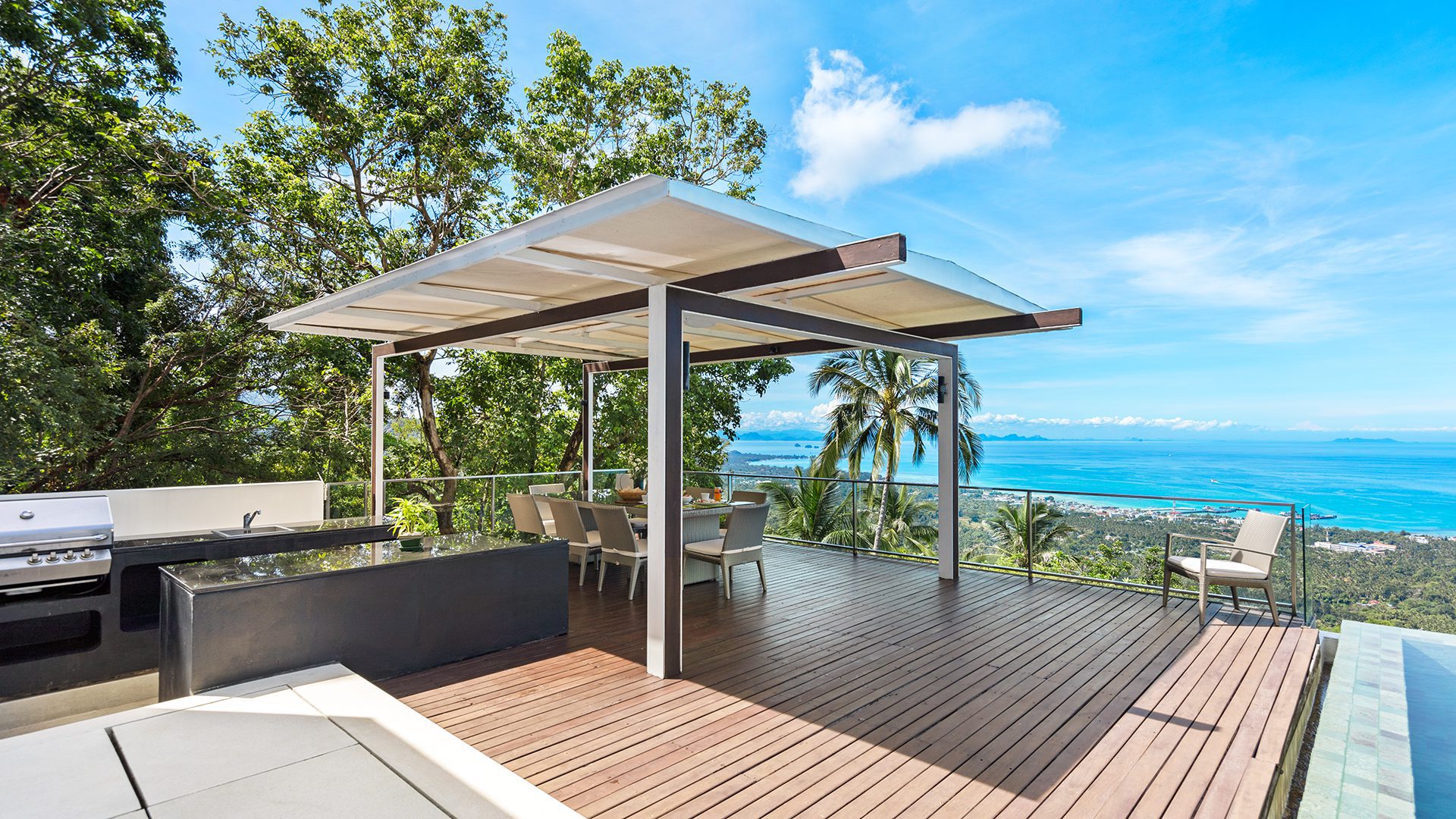 Villa Lime Zest Luxus Villa Koh Samui Mieten Terrasse