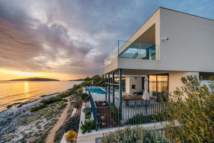 Villa Magnolia Luxus Ferienhaus Kroatien Mieten Außenansicht