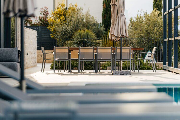 Villa Magnolia Luxus Ferienhaus Kroatien Mieten Terrasse