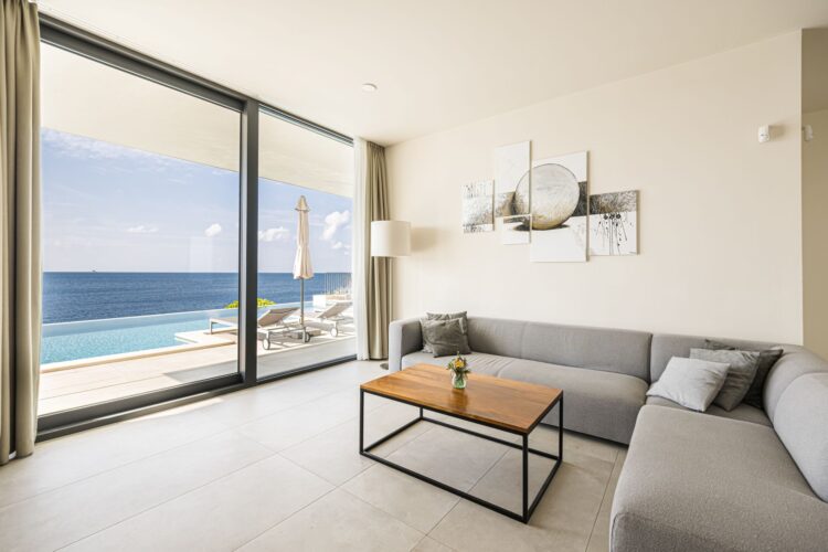 Villa Magnolia Luxus Ferienhaus Kroatien Mieten Wohnzimmer