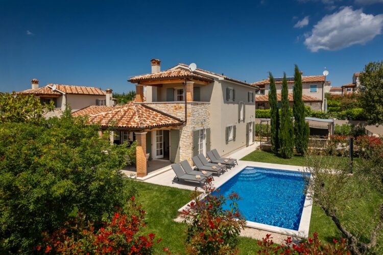 Villa Mali Vabriga Luxus Ferienhaus Istrien Kroatien Mieten Garten
