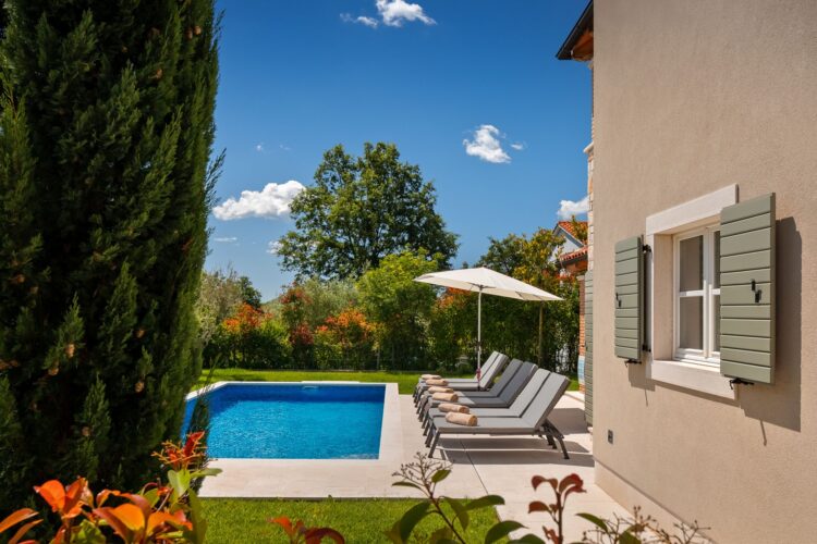 Villa Mali Vabriga Luxus Ferienhaus Istrien Kroatien Mieten Pool