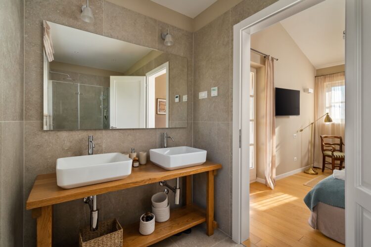 Villa Mali Vabriga Luxus Ferienvilla Istrien Kroatien Mieten Badezimmer