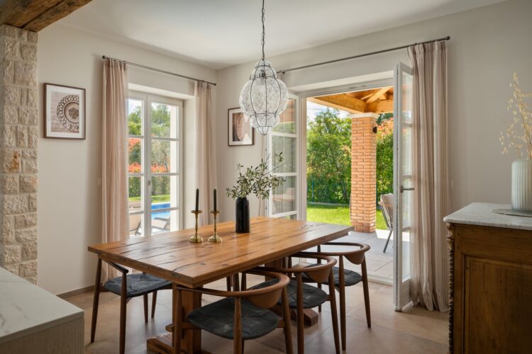 Villa Mali Vabriga Luxus Ferienvilla Istrien Kroatien Mieten Essen