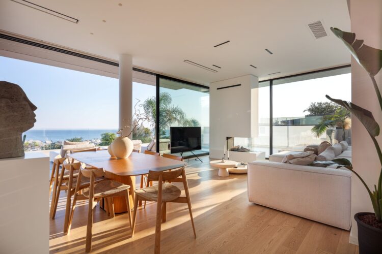 Villa Megalos Luxus Ferienvilla Kreta Mit Pool Mieten Wohnbereich