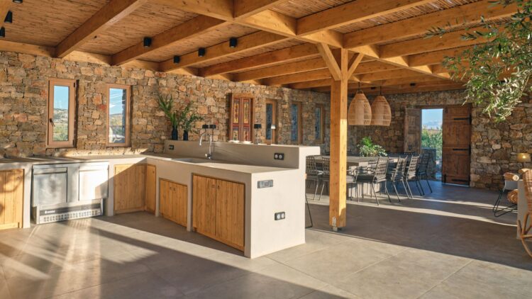 Villa Molos Beach Luxuriöses Ferienhaus Paros Mit Pool Außenküche