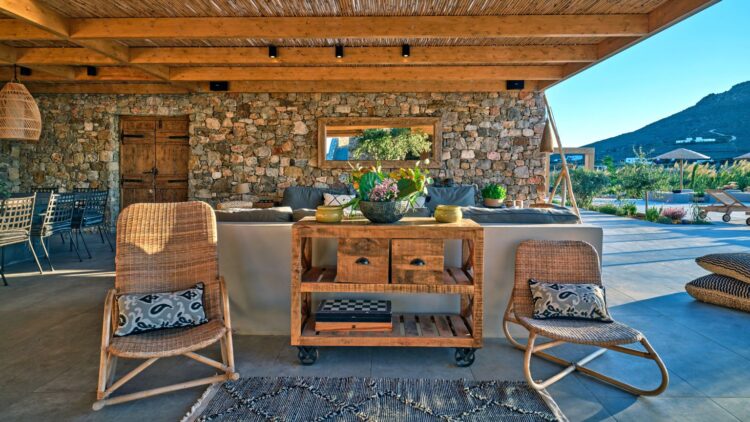 Villa Molos Beach Luxuriöses Ferienhaus Paros Mit Pool Outdoor Lounge