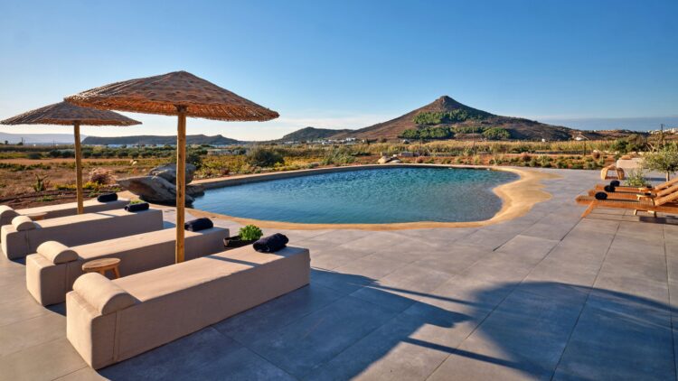 Villa Molos Beach Luxuriöses Ferienhaus Paros Mit Pool Poolbereich