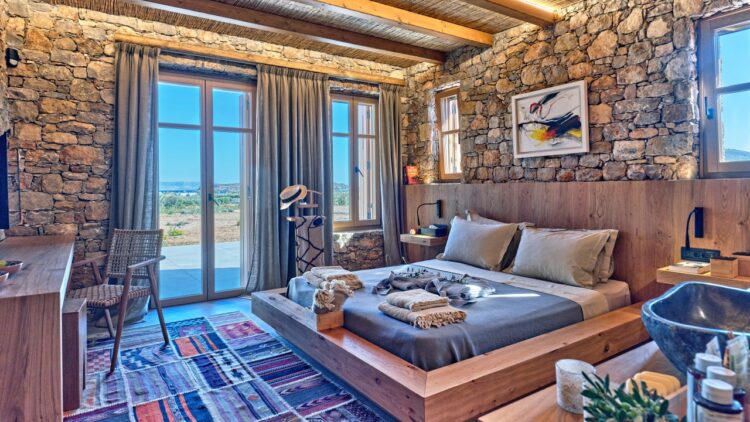 Villa Molos Beach Luxus Ferienhaus Paros Mit Pool Schlafen