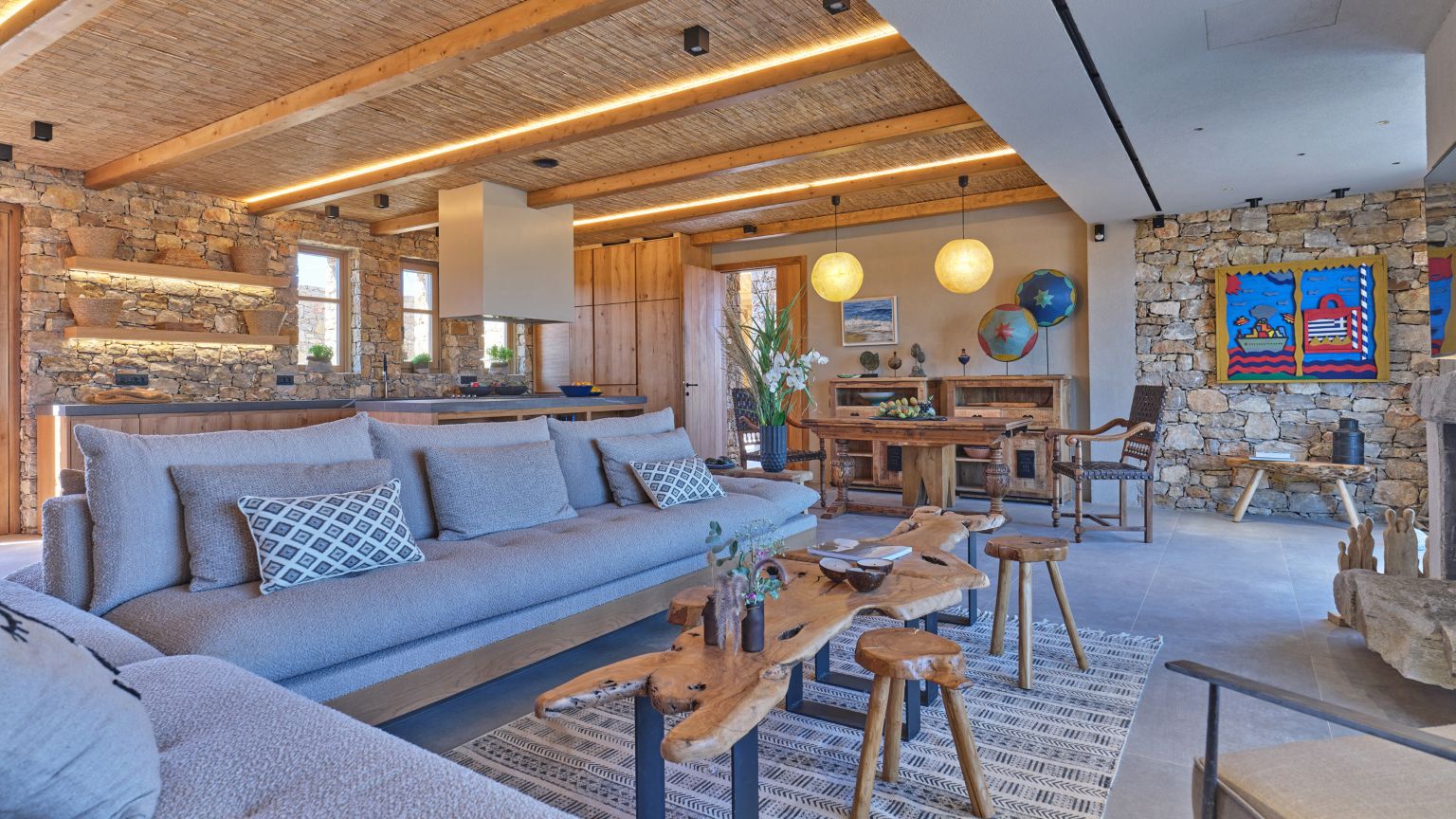 Villa Molos Beach Luxus Ferienhaus Paros Mit Pool Wohnen