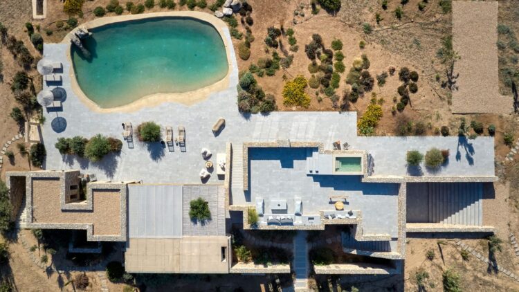 Villa Molos Beach Exklusives Ferienhaus Paros Mit Pool Drohne