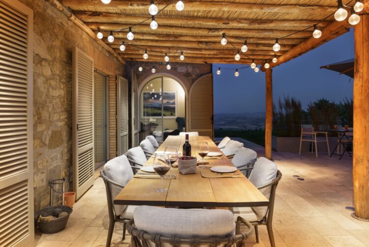 Villa Montalcino Luxus Ferienhaus Toskana Mieten Alfresco
