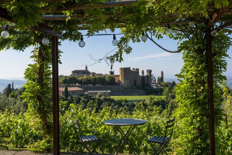 Villa Montalcino Luxus Ferienhaus Toskana Mieten Ausblick