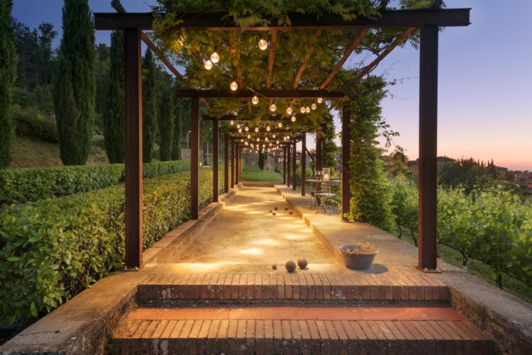 Villa Montalcino Luxus Ferienhaus Toskana Mieten Boule