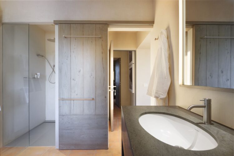 Villa Montalcino Luxus Ferienhaus Toskana Mieten Dusche