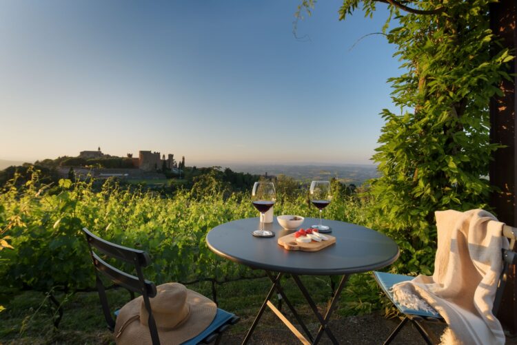 Villa Montalcino Luxus Ferienhaus Toskana Mieten Wein