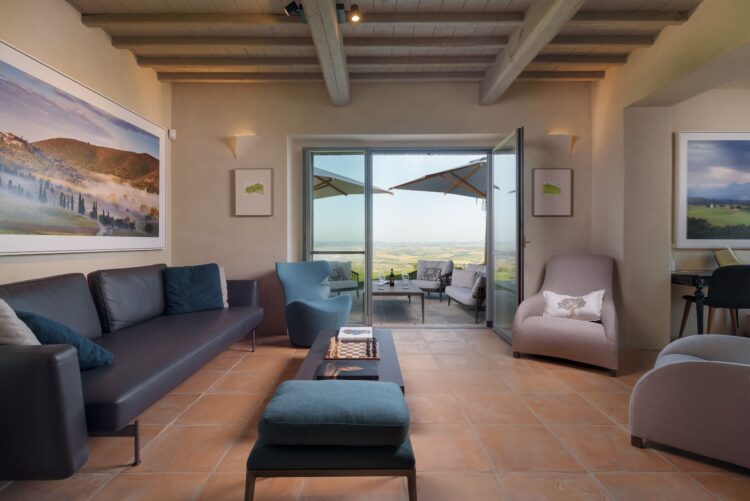 Villa Montalcino Luxus Ferienhaus Toskana Mieten Wohnen