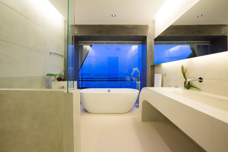 Villa Moonshadow Luxuriöses Ferienhaus Koh Samui Mit Meerblick Mieten Bad