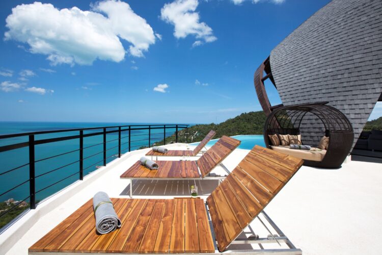 Villa Moonshadow Luxus Ferienhaus Koh Samui Mit Meerblick Mieten Liegen