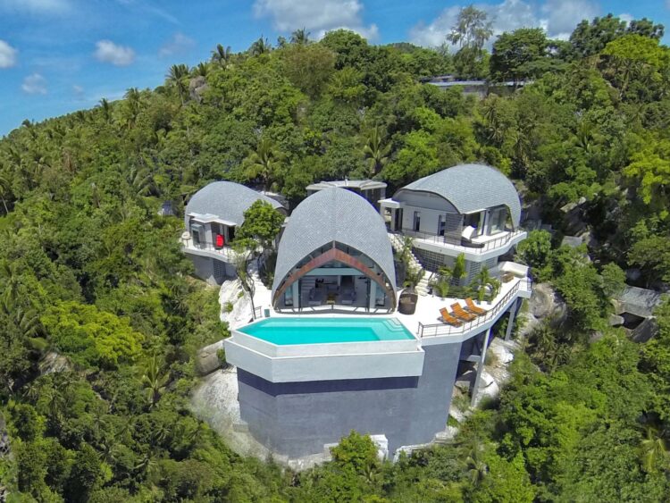 Villa Moonshadow Luxus Ferienvilla Koh Samui Mit Meerblick Mieten Außenansicht